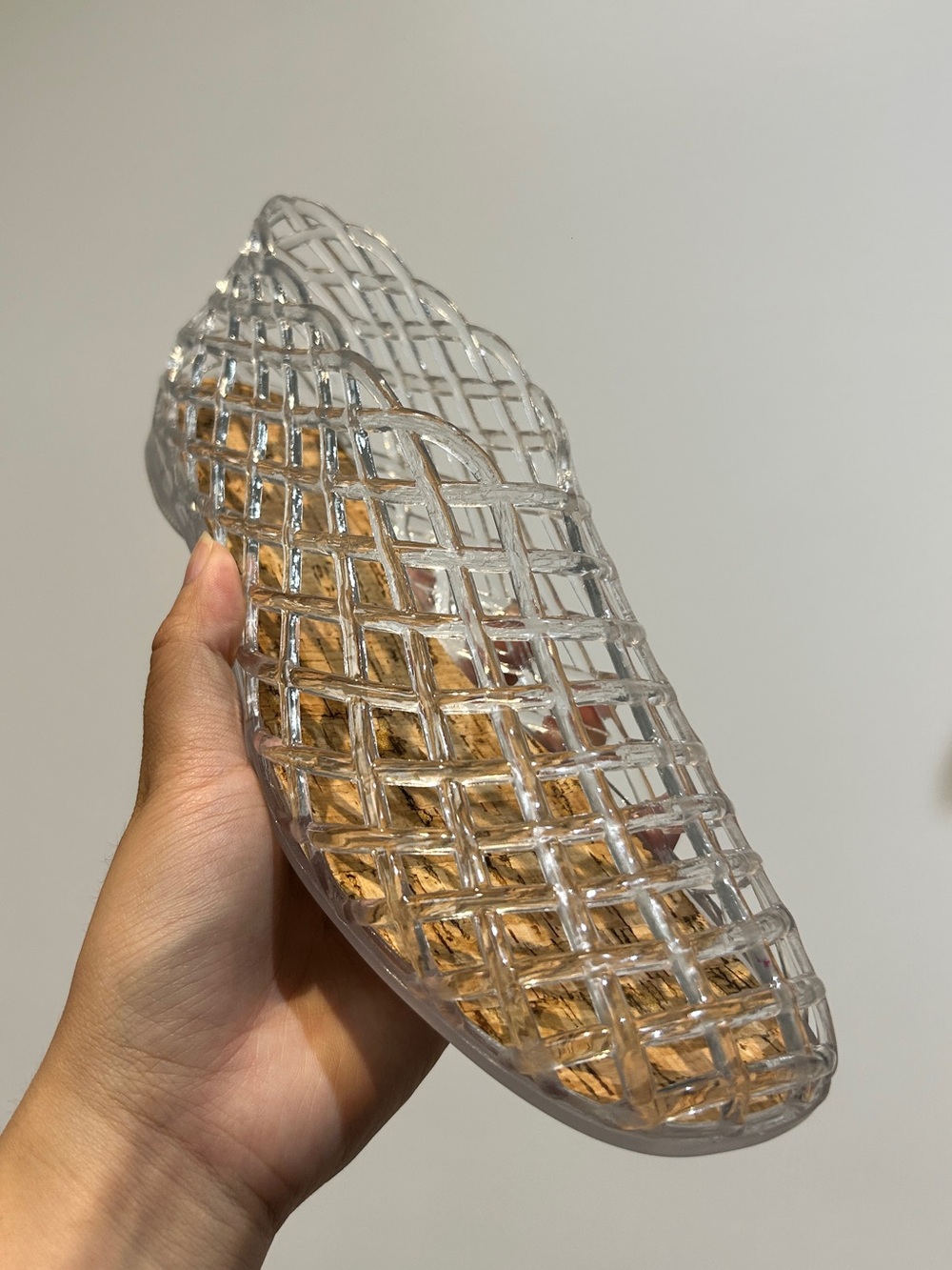 Clear Lattice Jelly Flat